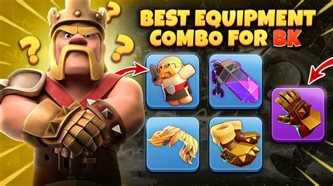 coc best barbarian king equipment